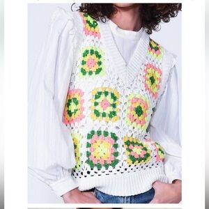Greylin Hand Crochet Vest